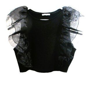 Zara Ruffle Sleeve Top